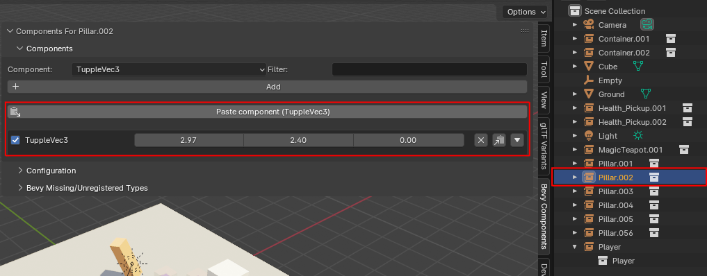 paste component