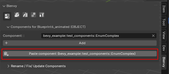 paste component