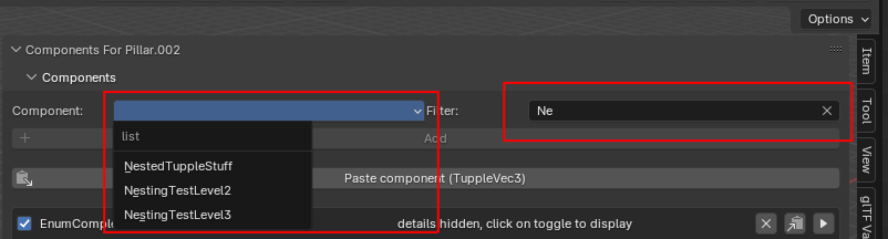 filter components